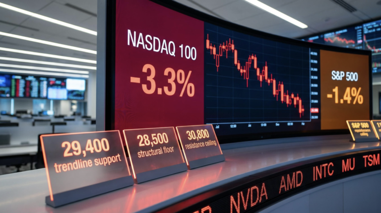 Why Nasdaq Fell 1 Percent Today as AI Stock Selloff Deepened on Debt Fears